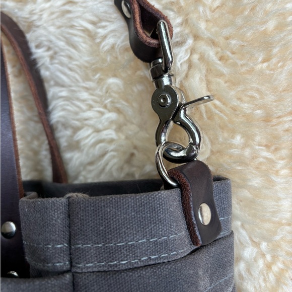 Wheeler Waxed Canvas and Leather Tool Bag - Picture 4 of 13